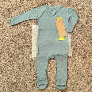 NWT Goumi Kids Poolside Baby Footie SZ NB Newborn Sleeper Blue Bamboo Zippy
